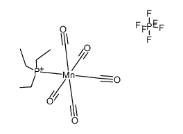 pentacarbonyl(triethylphosphine)manganese(I) hexafluorophosphate结构式