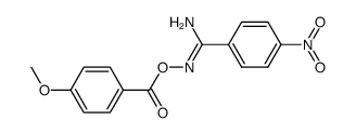 O-p-Methoxybenzoyl-p-Nitrobenzamidoxim Structure