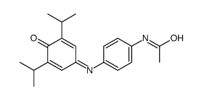 N-[4-[[4-oxo-3,5-di(propan-2-yl)cyclohexa-2,5-dien-1-ylidene]amino]phenyl]acetamide结构式