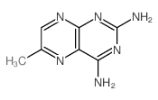 2,4-Pteridinediamine,6-methyl-结构式