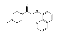 1-(4-METHYL PIPERAZIN-1-YL)-2-(QUINOLIN-8-YLTHIO)ETHANONE picture