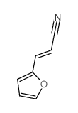 2-Furanacrylonitrile structure