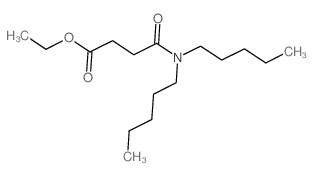 ethyl 3-(dipentylcarbamoyl)propanoate structure