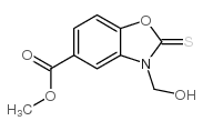 2,3-DIHYDRO-3-(HYDROXYMETHYL)-2-THIOXO-5-BENZOXAZOLECARBOXYLIC ACID METHYL ESTER Structure