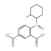 Sulfoxide, 2-chlorocyclohexyl 2,4-dinitrophenyl Structure