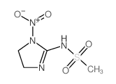 N-(1-nitro-4,5-dihydroimidazol-2-yl)methanesulfonamide结构式