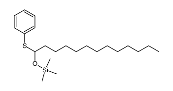 trimethyl((1-(phenylthio)tridecyl)oxy)silane Structure