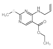 ethyl 2-methylsulfanyl-4-(prop-2-enylamino)pyrimidine-5-carboxylate结构式