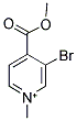 3-BROMO-4-(METHOXYCARBONYL)-1-METHYLPYRIDINIUM结构式