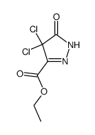 3-(carboethoxy)-4,4-dichloro-2-pyrazolin-5-one Structure