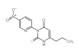 3-(5-nitropyridin-2-yl)-6-propyl-2-sulfanylidene-1H-pyrimidin-4-one structure