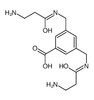 3,5-bis[(3-aminopropanoylamino)methyl]benzoic acid Structure