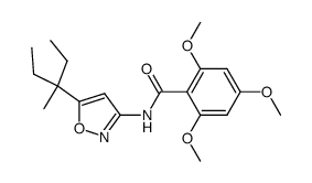 N-[5-(1-ethyl-1-methylpropyl)-3-isoxazolyl]-2,4,6-trimethoxybenzamide Structure