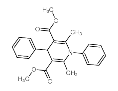 3,5-二甲酯基-1,4-二氢-2,6-二甲基-1,4-二苯基吡啶结构式