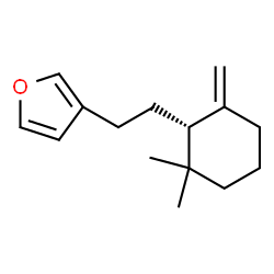 3-[2-[(1S)-2,2-Dimethyl-6-methylenecyclohexyl]ethyl]furan结构式