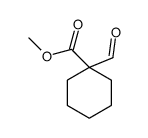 Cyclohexanecarboxylic acid, 1-formyl-, methyl ester结构式