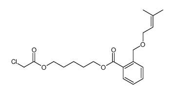 1,5-pentanediol chloroacetyl 2-(prenyloxymethyl)benzoyl ester Structure