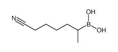 6-cyanohexan-2-ylboronic acid结构式