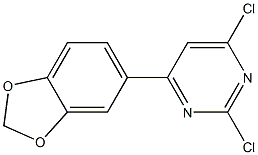 4-(1,3-benzodioxol-5-yl)-2,6-dichloroPyrimidine结构式