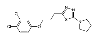 2-[3-(3,4-dichlorophenoxy)propyl]-5-pyrrolidin-1-yl-1,3,4-thiadiazole Structure