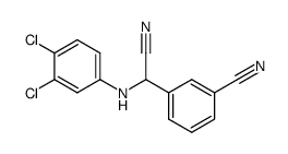 3-[Cyano-(3,4-dichloro-phenylamino)-methyl]-benzonitrile Structure