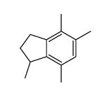 1,4,5,7-tetramethyl-2,3-dihydro-1H-indene结构式