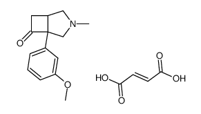 5-(3-methoxyphenyl)-3-azabicyclo<3.2.0>heptan-6-one fumarate结构式