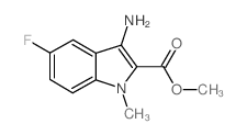 Methyl 3-amino-5-fluoro-1-methyl-1H-indole-2-carboxylate structure