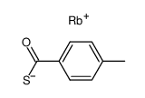 rubidium 4-methylbenzenecarbothioate结构式