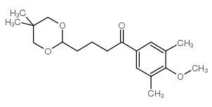 4-(5,5-DIMETHYL-1,3-DIOXAN-2-YL)-3',5'-DIMETHYL-4'-METHOXYBUTYROPHENONE Structure