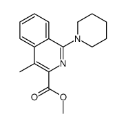 methyl 4-methyl-1-piperidin-1-ylisoquinoline-3-carboxylate结构式