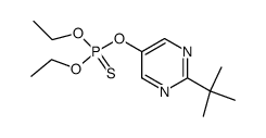 diethoxy-sulfanylidene-(2-tert-butylpyrimidin-5-yl)oxy-phosphorane Structure