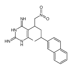 5-(4-naphthalen-2-yl-1-nitropentan-2-yl)pyrimidine-2,4,6-triamine结构式