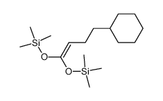 2-(cyclohexylethyl)-1,1-bis(trimethylsilyloxy)ethene Structure