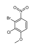 3-bromo-2-chloro-1-methoxy-4-nitrobenzene Structure