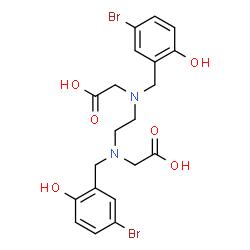 N,N'-bis(5-bromo-2-hydroxybenzyl)ethylenediamine diacetic acid Structure