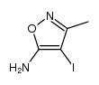 5-Amino-4-iod-3-methylisoxazol结构式