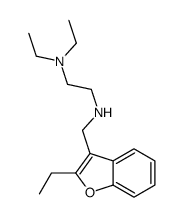 N',N'-diethyl-N-[(2-ethyl-1-benzofuran-3-yl)methyl]ethane-1,2-diamine结构式