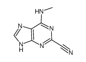 6-methylamino-9H-purine-2-carbonitrile结构式