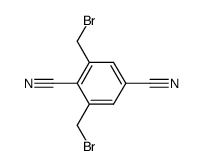 2,6-Bis(brommethyl)-1,4-benzoldicarbonitril结构式