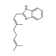 2-[(2E)-3,7-dimethylocta-2,6-dienyl]-1H-benzimidazole Structure