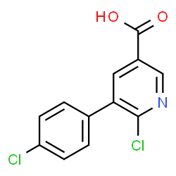 6-Chloro-5-(4-chlorophenyl)nicotinic acid structure