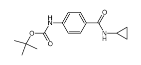 tert-butyl (4-((cyclopropyl)carbamoyl)phenyl)carbamate Structure