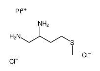 4-methylsulfanylbutane-1,2-diamine,platinum(2+),dichloride Structure