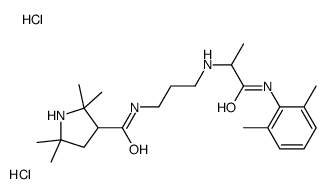 N-[3-[[1-(2,6-dimethylanilino)-1-oxopropan-2-yl]amino]propyl]-2,2,5,5-tetramethylpyrrolidine-3-carboxamide,dihydrochloride Structure