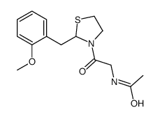 N-[2-[2-[(2-methoxyphenyl)methyl]-1,3-thiazolidin-3-yl]-2-oxoethyl]acetamide结构式