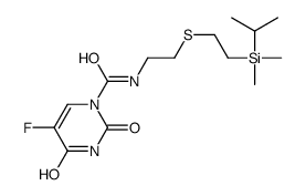 N-[2-[2-[dimethyl(propan-2-yl)silyl]ethylsulfanyl]ethyl]-5-fluoro-2,4-dioxopyrimidine-1-carboxamide结构式