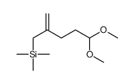 (5,5-dimethoxy-2-methylidenepentyl)-trimethylsilane Structure