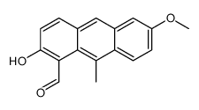 2-hydroxy-6-methoxy-9-methylanthracene-1-carbaldehyde Structure