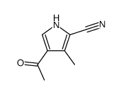 1H-Pyrrole-2-carbonitrile, 4-acetyl-3-methyl- (9CI) structure